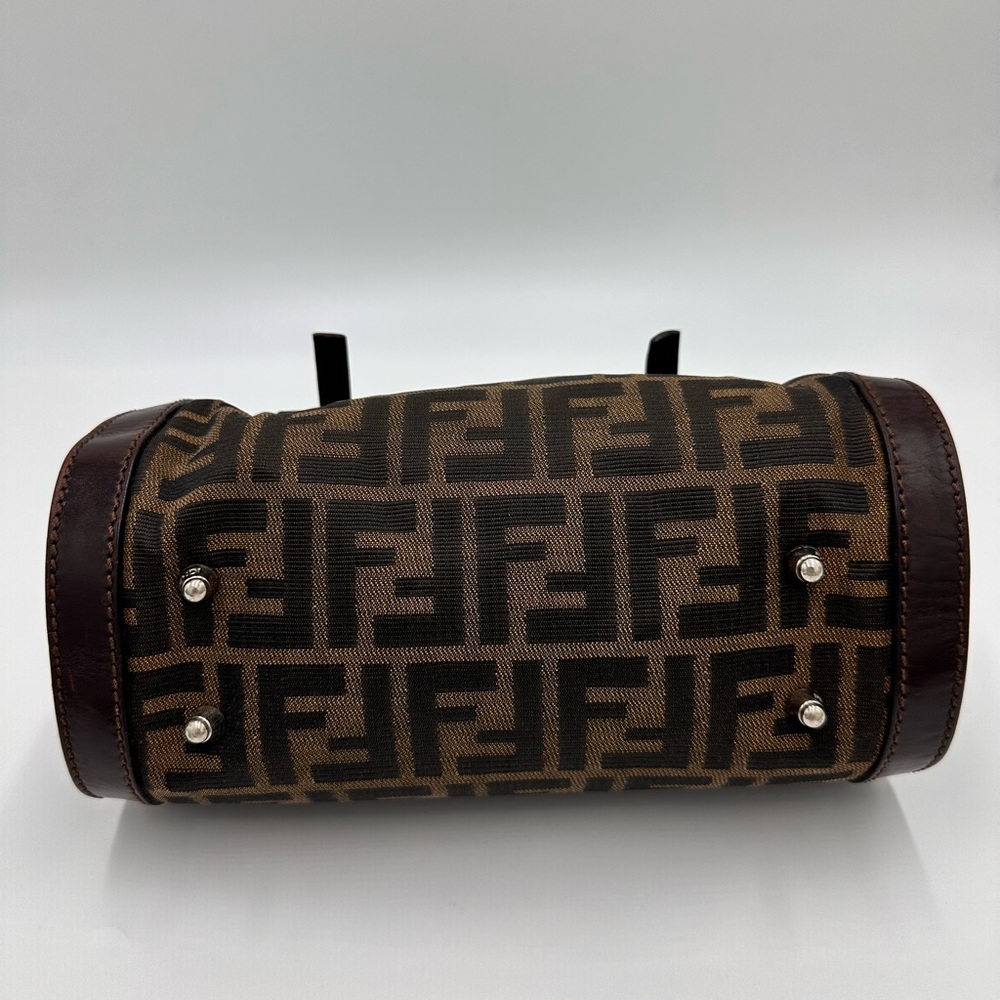 FENDI Zucca Mini Boston Handbag and Compact Wallet Bundle - Picture 2 of 14